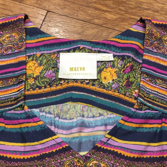 Maeve Anthropologie floral top size XXSmall - Picture 3 of 9